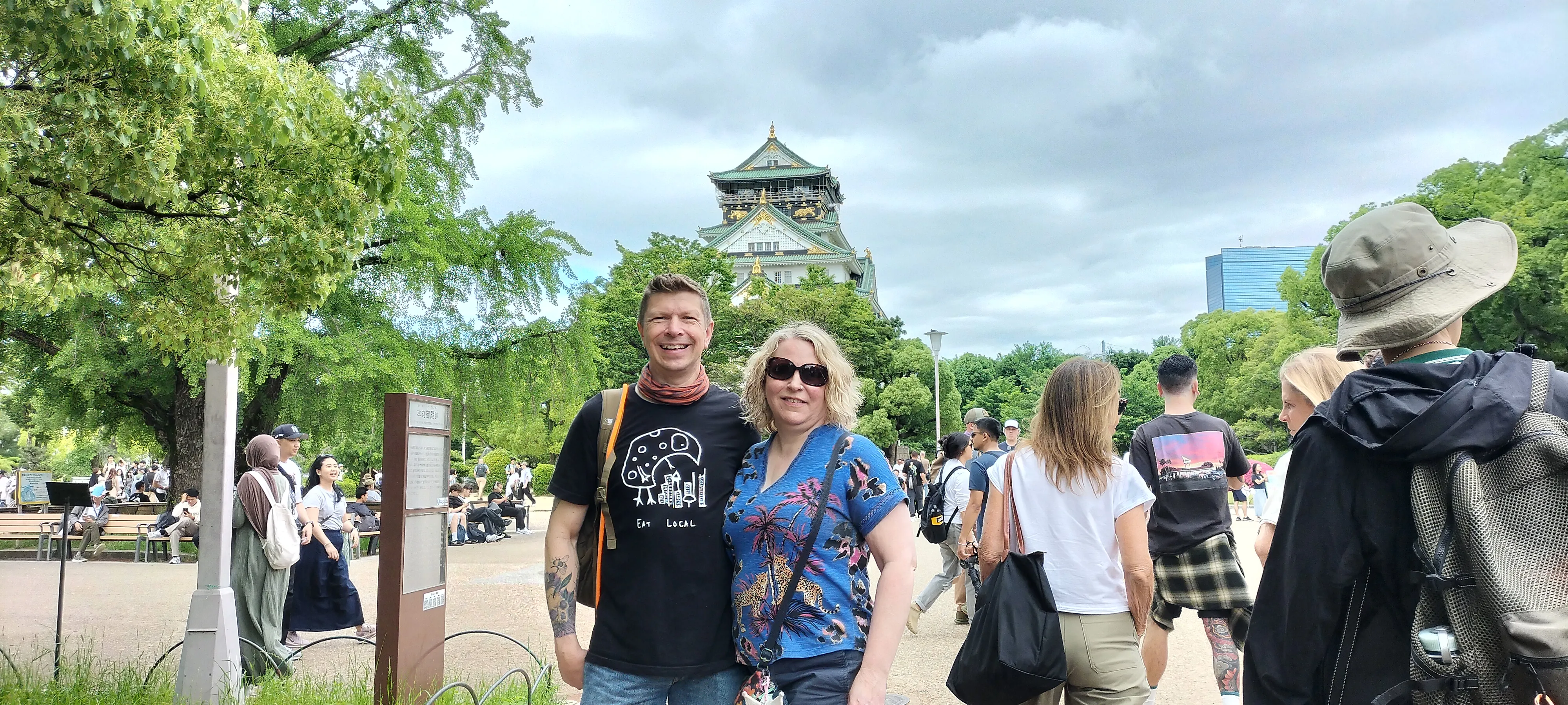 Guests discovering the castle's mysteries
