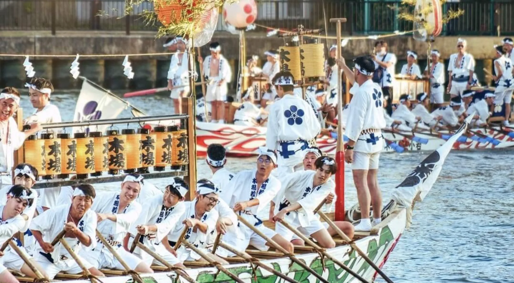 Modern Tenjin Matsuri boat procession